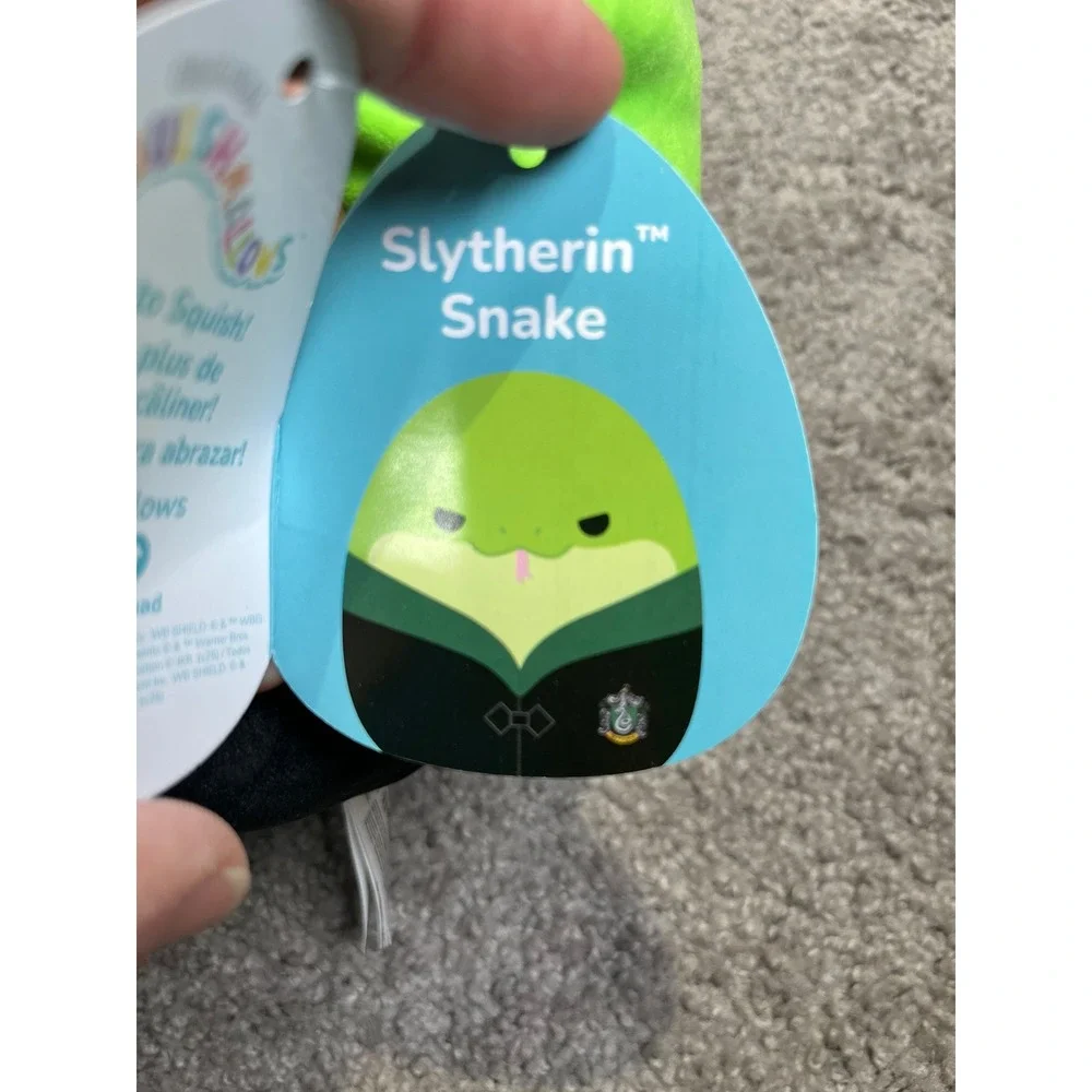 Squishmallows Harry Potter Slytherin Snake Plush 8 Inch Green Black NWT